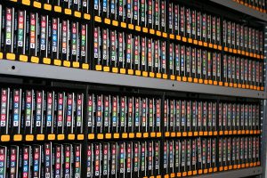 Backup your data on magnetic tapes for a secure and efficient backup storage method.