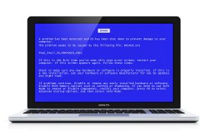 Laptop Blue screen of death