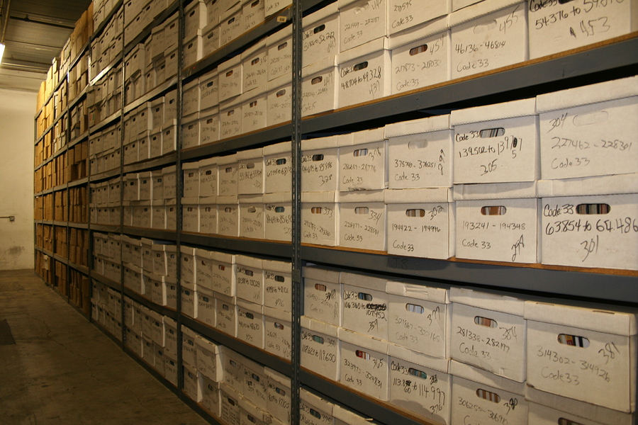 Storage Boxes for Use in a Storage Facility