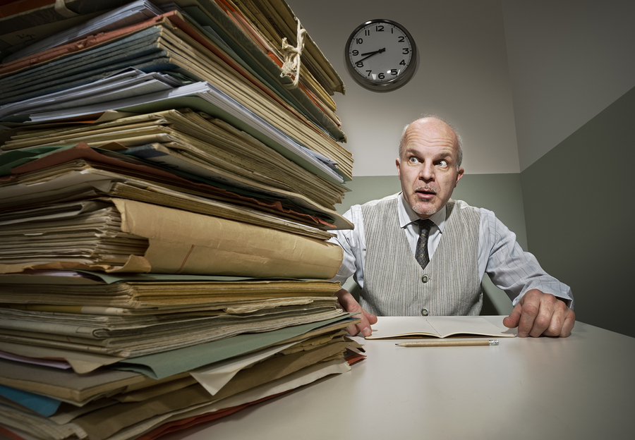 Do you have a mountain of records in your office? Use Day Forward Scanning to eliminate your headaches!