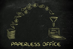 Impact of scanning and adopting the paperless document management systems 