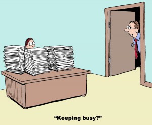 managing paper records comic