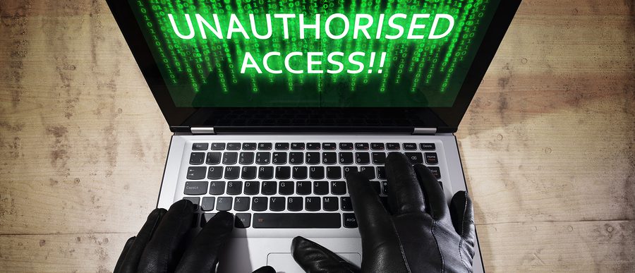 Unauthorized Access from Computer Hacker