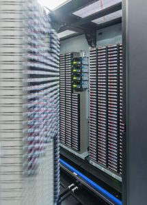 storage tapes in internet data center room