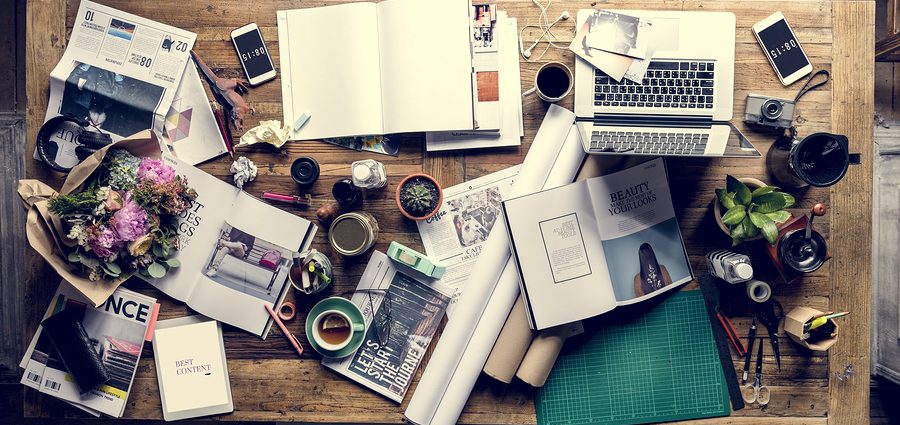 Bad Records Management and Clutter on a Desk