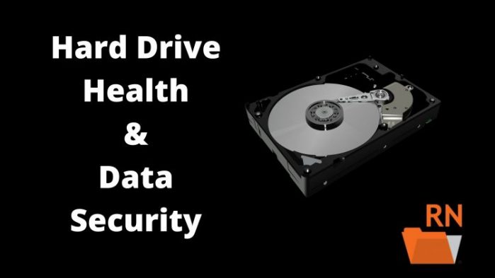 Hard drive health and data security