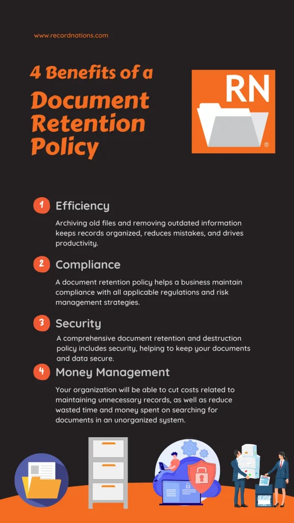 document retention and destruction policy benefits