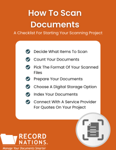 Scanning Tip Sheet Example How to Scan Documents with a Scanning Service | Record Nations