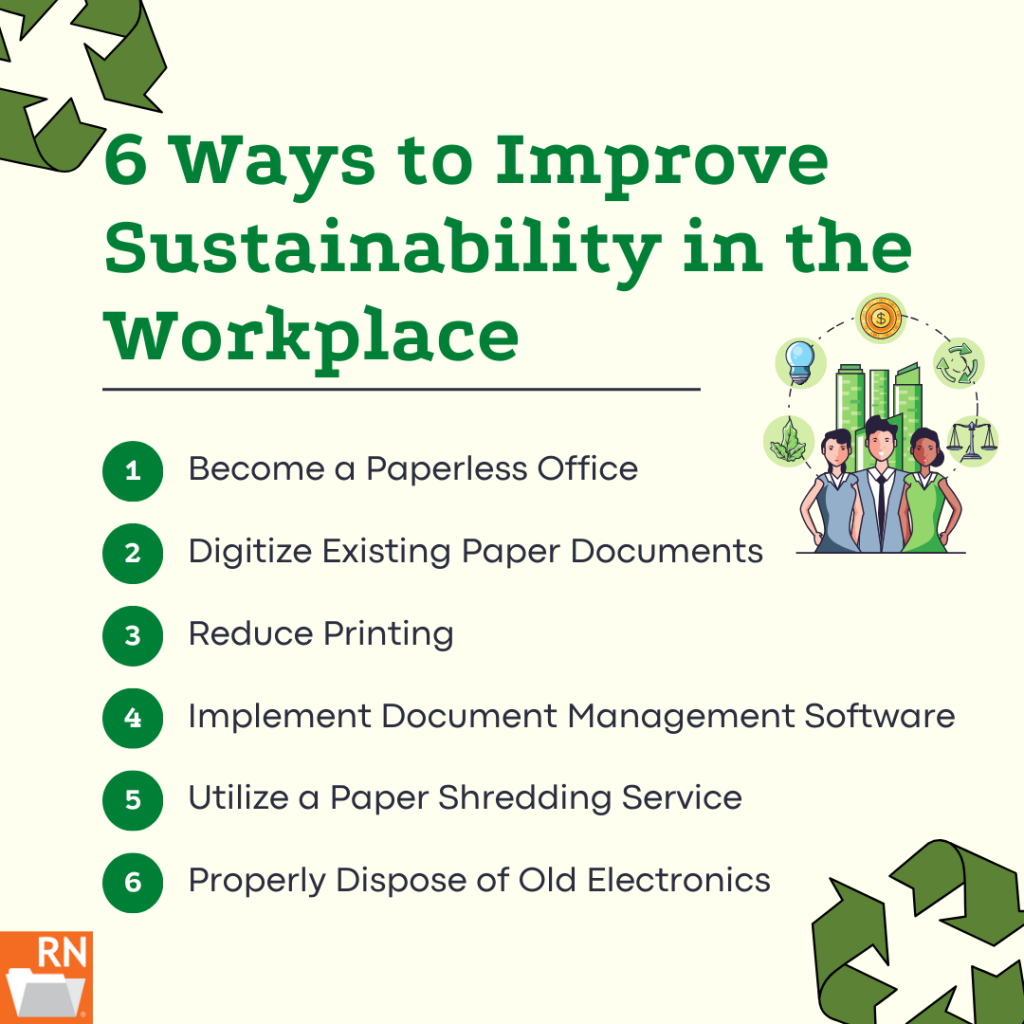 6 ways to improve sustainability in the workplace