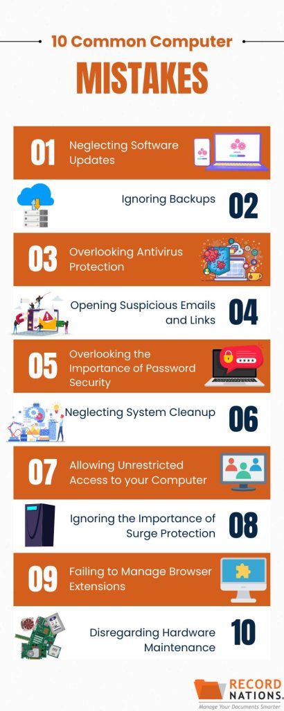 Avoid these 10 common computer mistakes with Record Nations