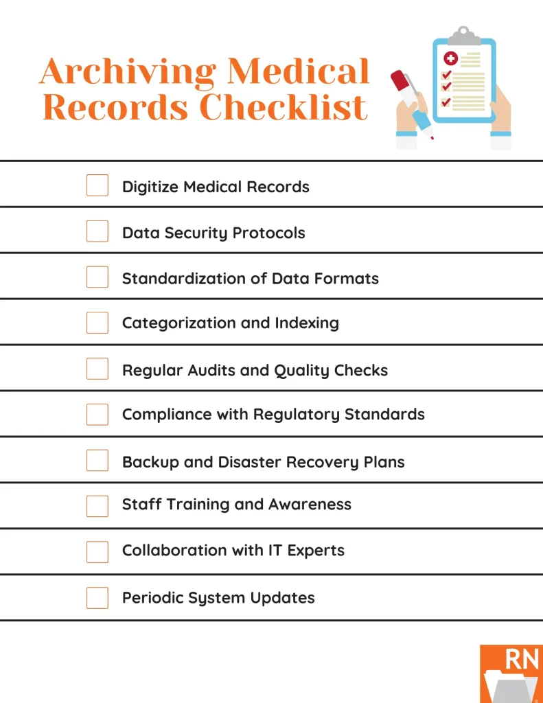 Follow Record Nations Archiving Medical Records Checklist to Improve Patient Care